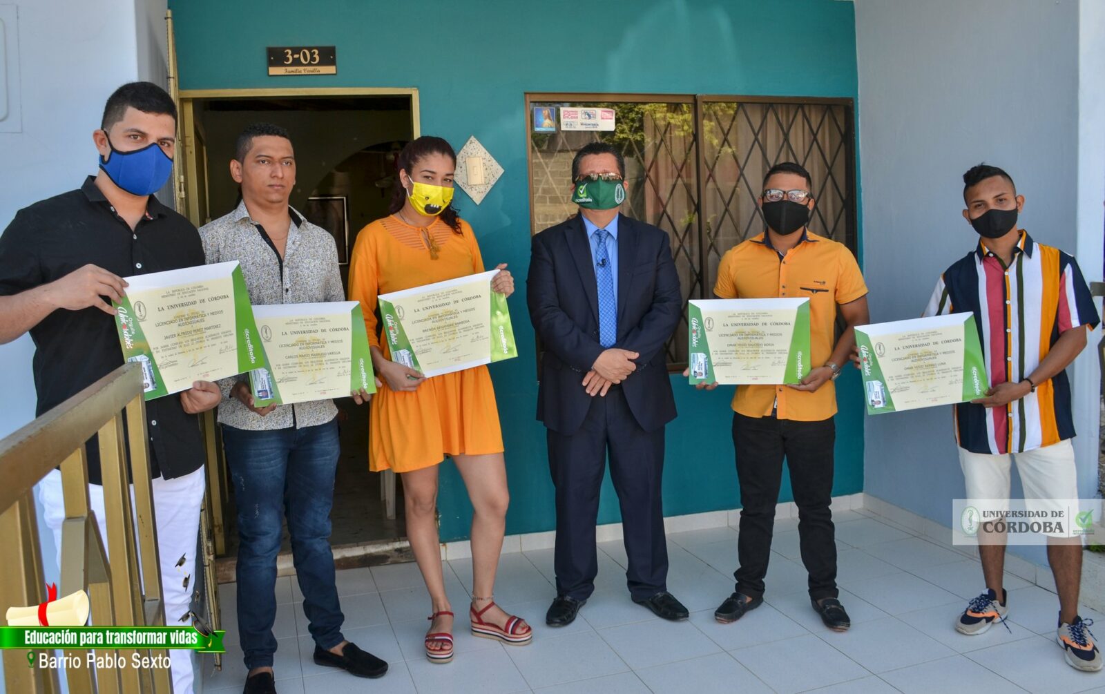  Diplomas a domicilio, UniCórdoba lleva el documento a la puerta de las casas de los recién graduados