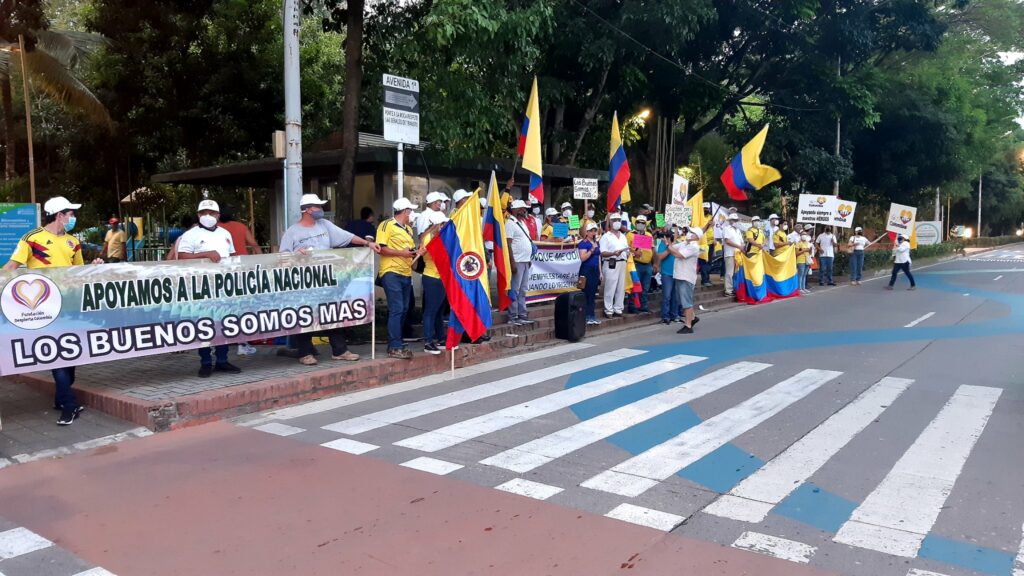 Varios monterianos respaldaron a la Policía Nacional