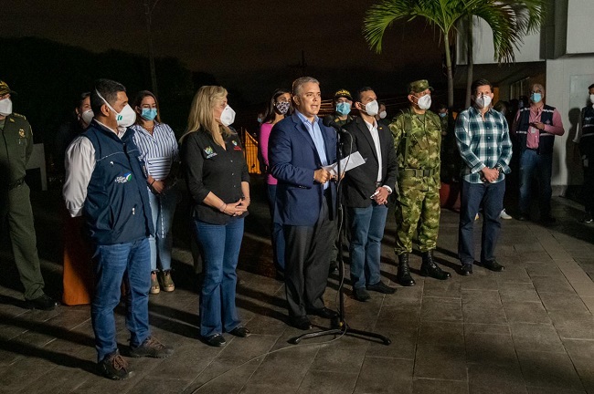  Duque ordena el máximo despliegue de asistencia militar en Cali y Valle del Cauca