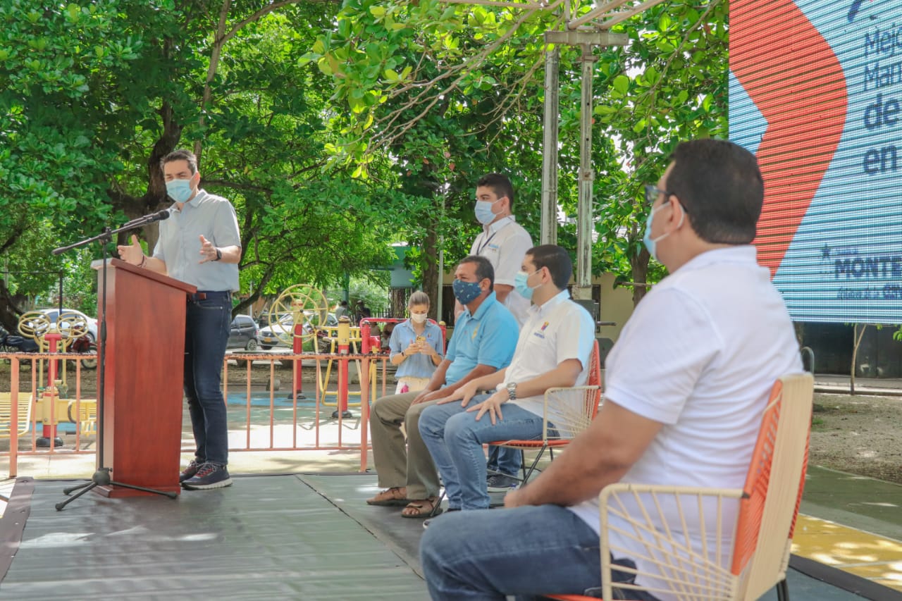  Alcaldía de Montería activó el programa “Barrios a la Obra” con la rehabilitación y mejoramiento de parques