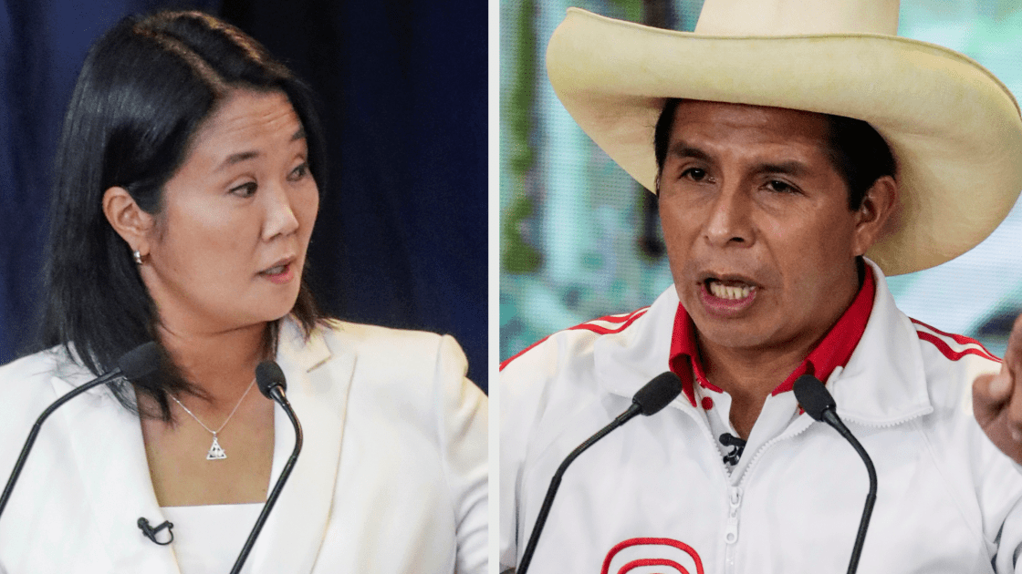  Elecciones Perú: Pedro Castillo se aproxima al triunfo sobre Fujimori