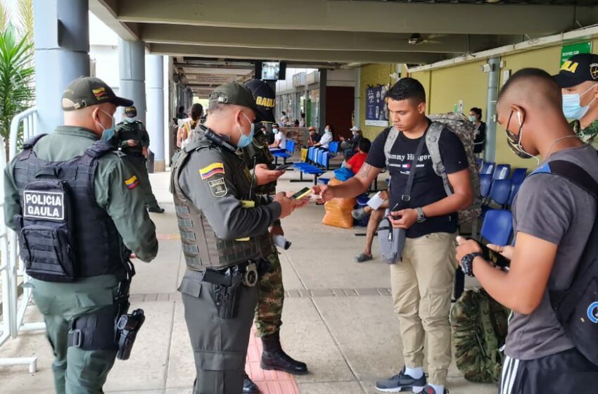  El Gaula de la Policía Córdoba lideró Comando Situacional en la Terminal de Transportes de Montería