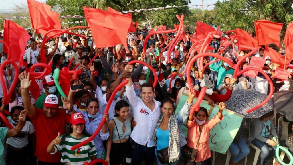 Andrés Calle recibió el apoyo de San Andrés de Sotavento