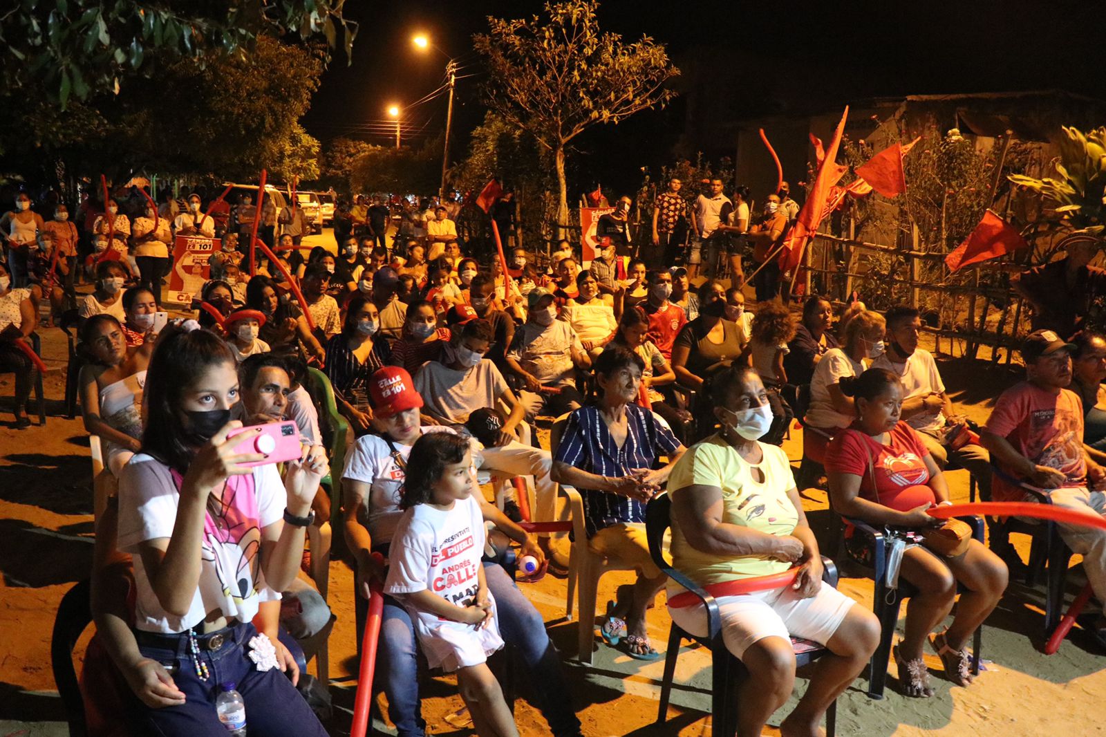 Andrés Calle recibió apoyo de los habitantes de San Mateo, Chinú