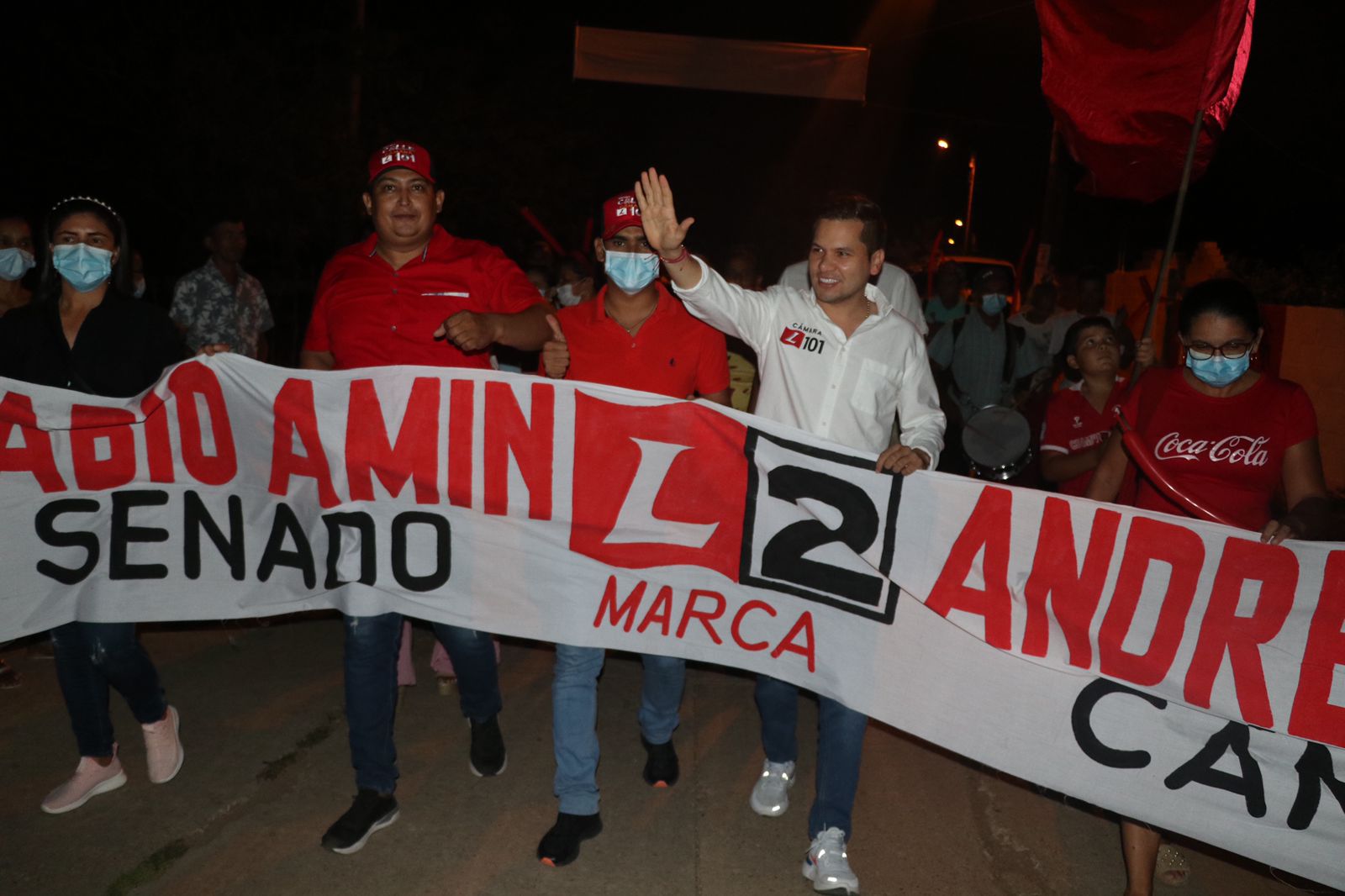 Andrés Calle recibió apoyo de los habitantes de San Mateo, Chinú