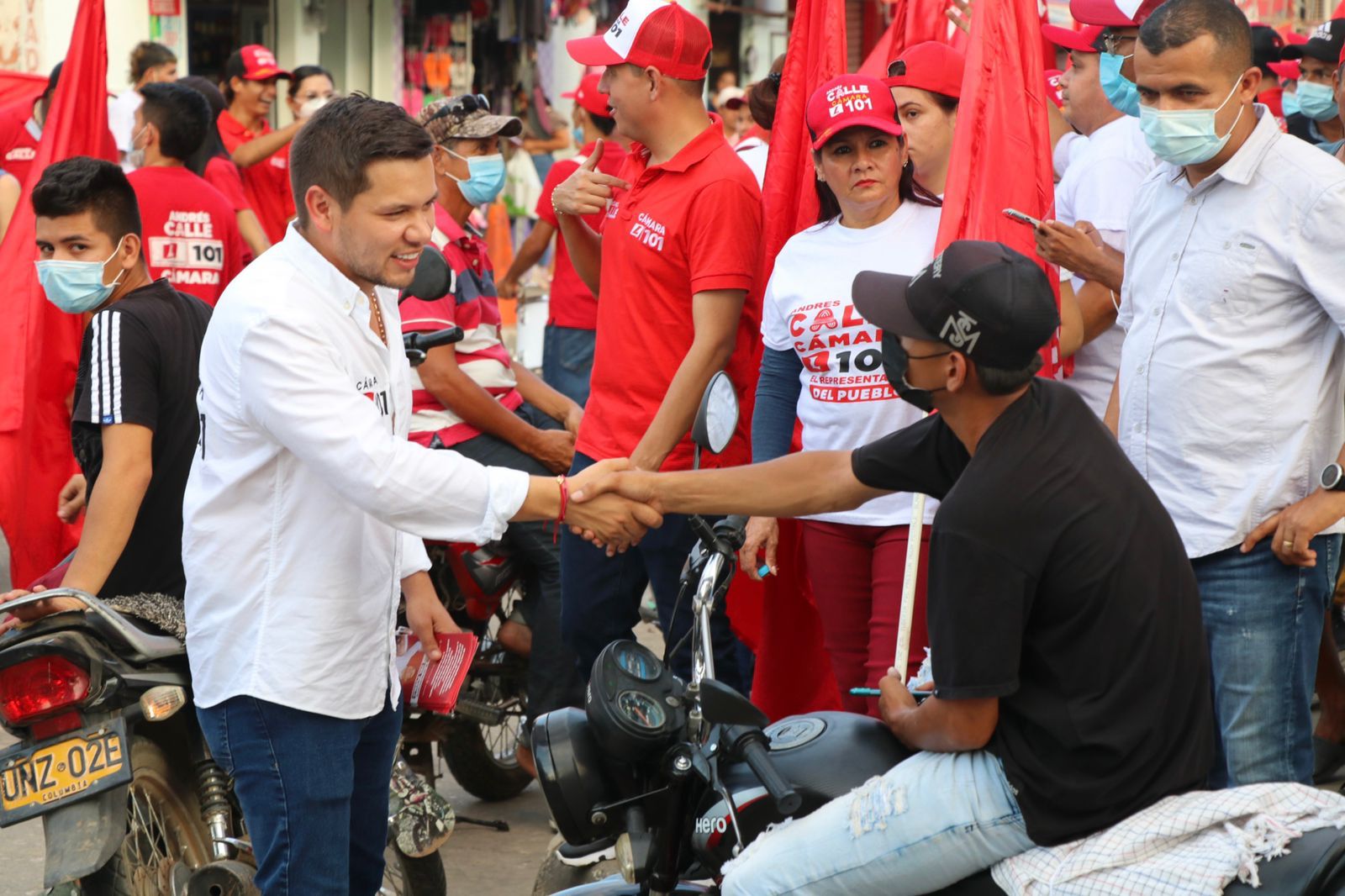 Candidato a la Cámara, Andrés Calle sigue sumando adeptos en el San Jorge