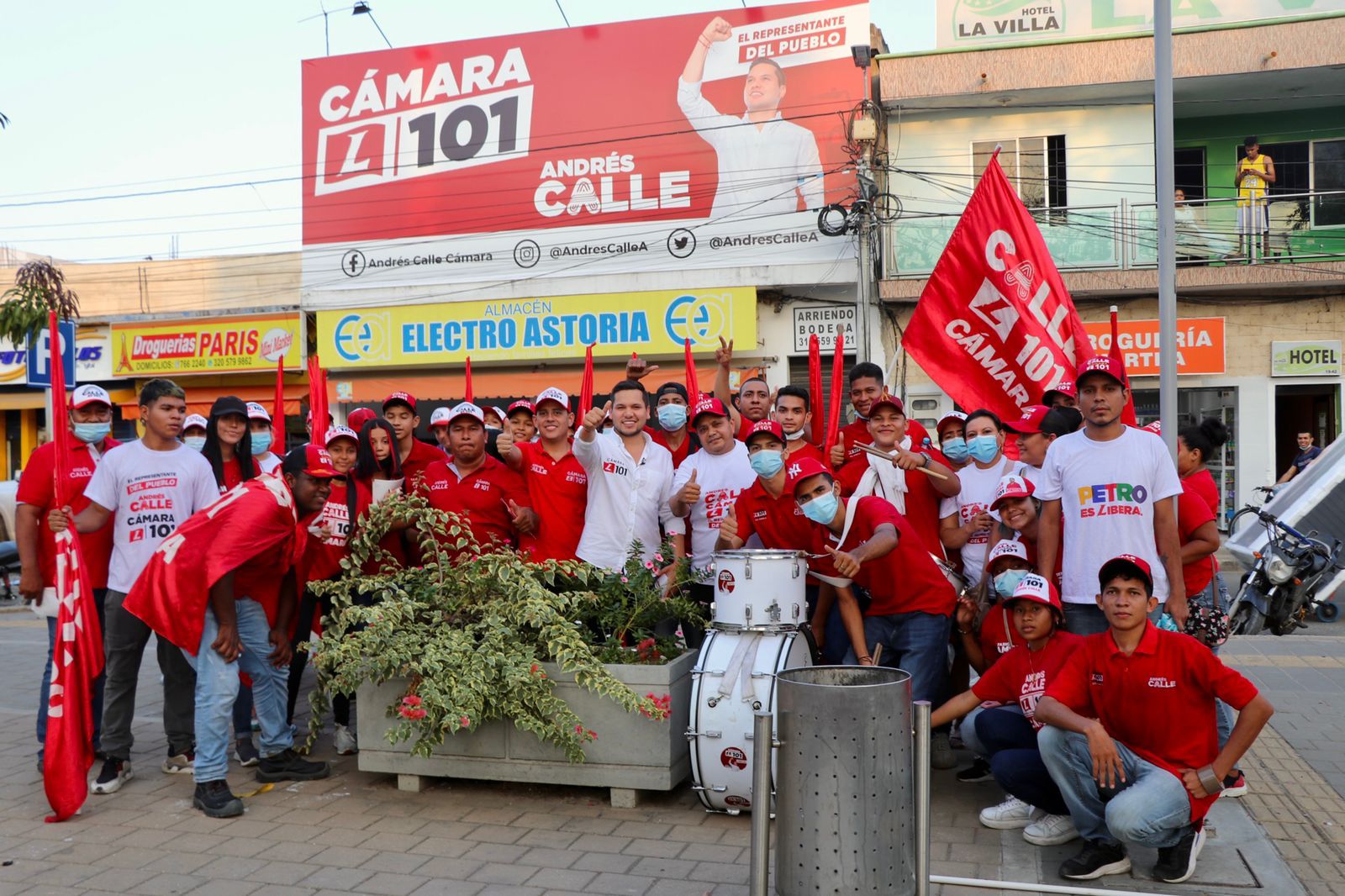 Candidato a la Cámara, Andrés Calle sigue sumando adeptos en el San Jorge