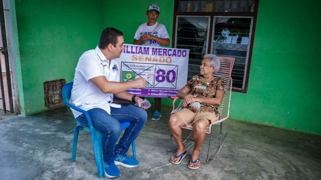 Candidato William Mercado recorrió Mocarí llevando el mensaje de esperanza