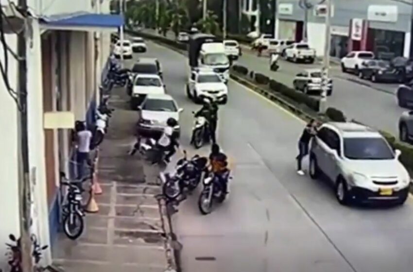Video: así fue el momento en el que la Policía abatió a presuntos fleteros en Montería
