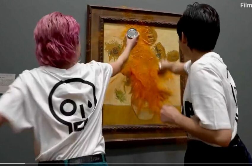  Dos ecologistas vandalizan ‘Los girasoles’ de Van Gogh en la National Gallery