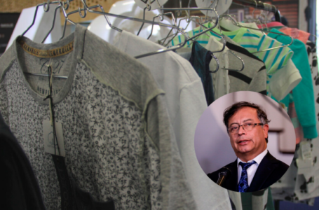 Presidente Gustavo Petro propone impuesto del 40 % para ropa importada