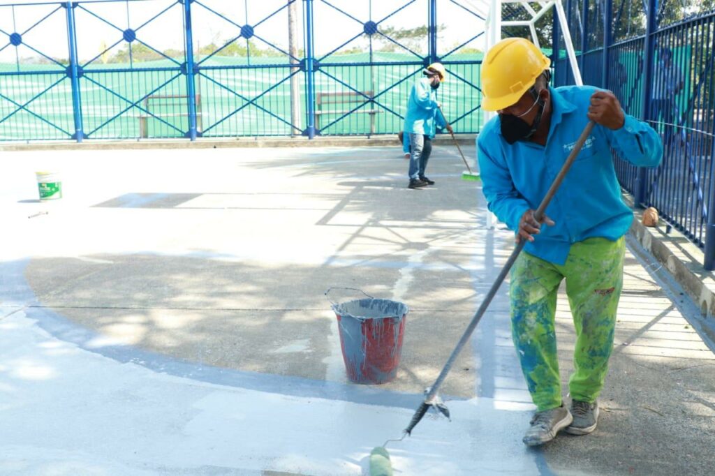 Alcaldía de Montería acondiciona el polideportivo de Aguas Negras