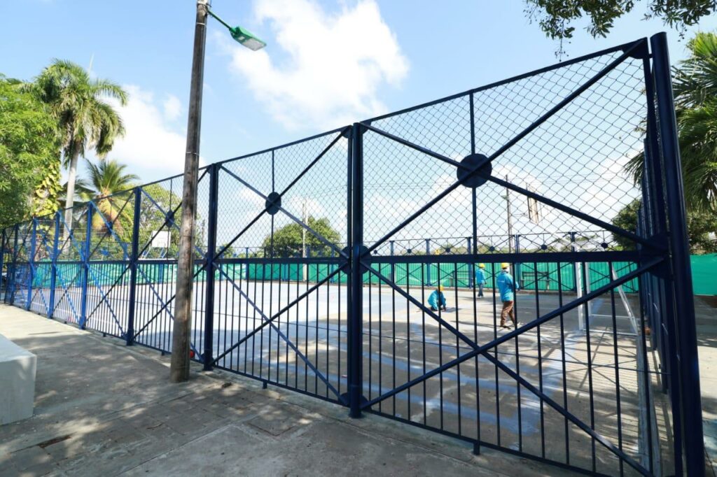 Alcaldía de Montería acondiciona el polideportivo de Aguas Negras