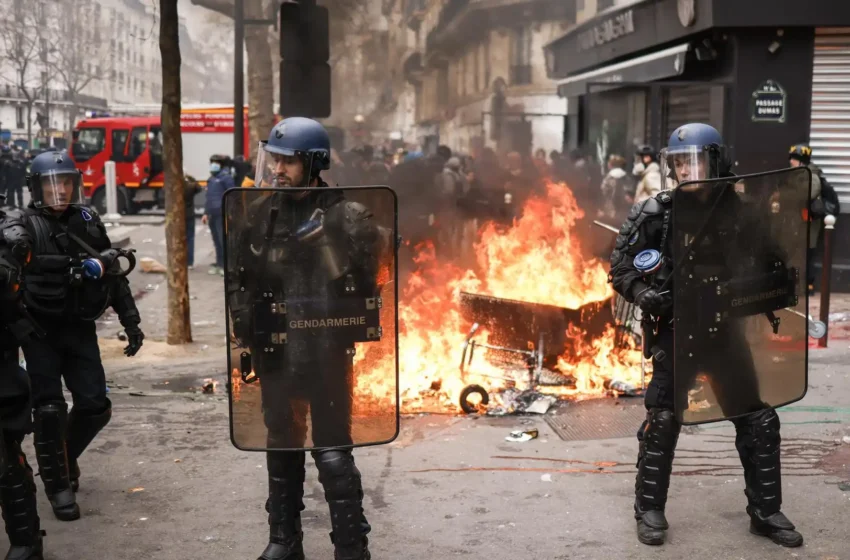 Nuevos disturbios en Francia en protestas contra reforma a las pensiones