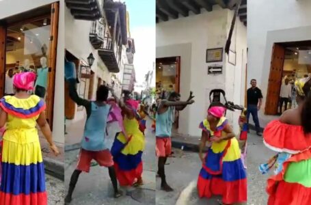Tremenda pelea protagonizaron palenqueras y un habitante de la calle en Cartagena: todo quedó en video