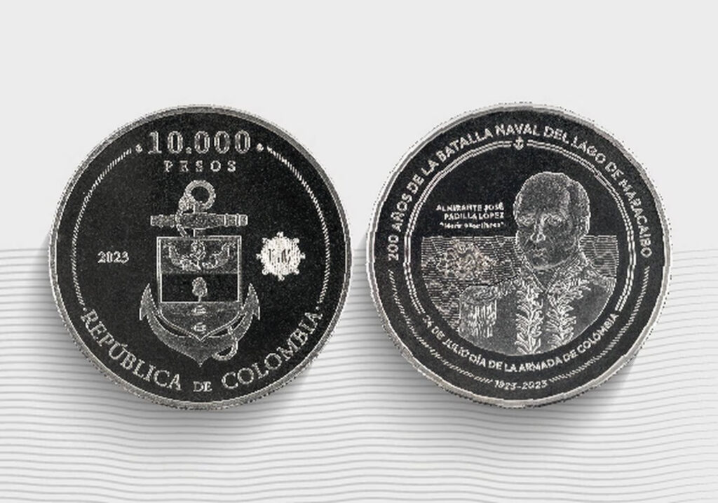 Moneda conmemorativa de la Batalla Naval del Lago de Maracaibo y Declaratoria del 24 de julio como día de la Armada de Colombia