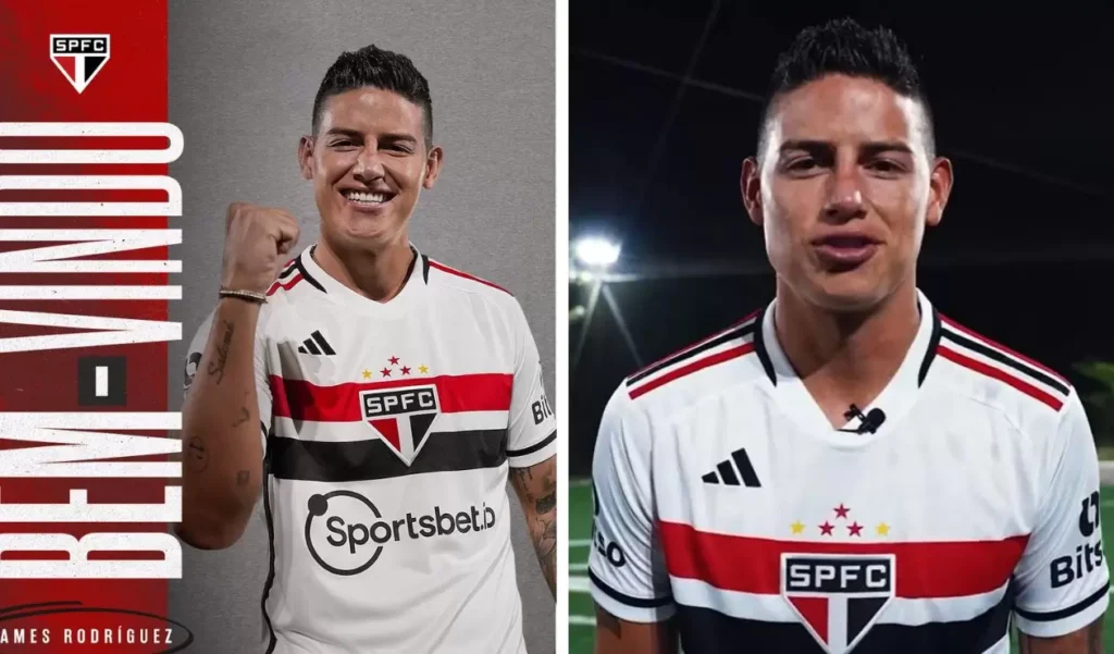 James Rodríguez llega a Brasil y desata locura: calurosa bienvenida en Sao Paulo