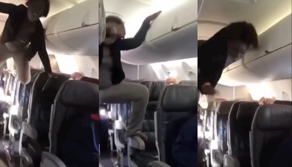 Video muestra a una mujer que parece 'poseída' en un avión: ¿qué pasó?