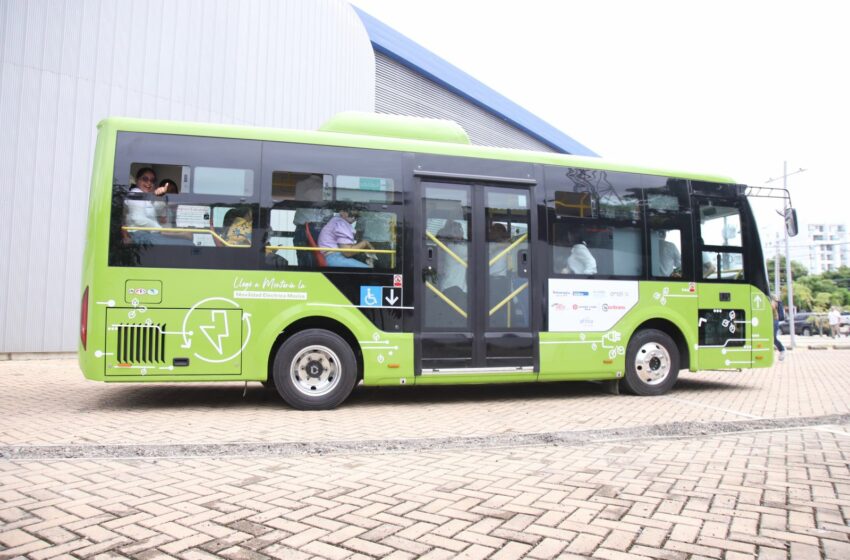  Montería es la primera capital del Caribe en implementar piloto de bus eléctrico para el transporte público