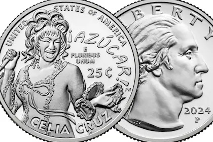 Moneda de 25 centavos en Estados Unidos, rinde tributo a Celia Cruz