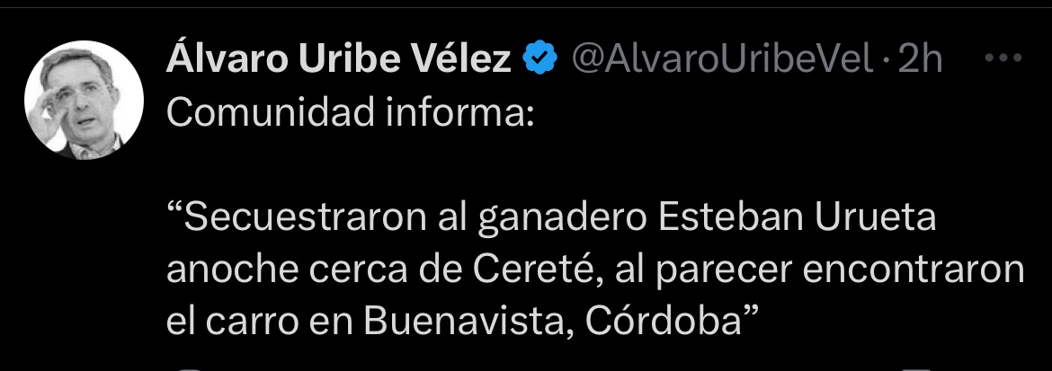 Secuestro de ganadero Esteban Urueta genera alarma y preocupación en Córdoba